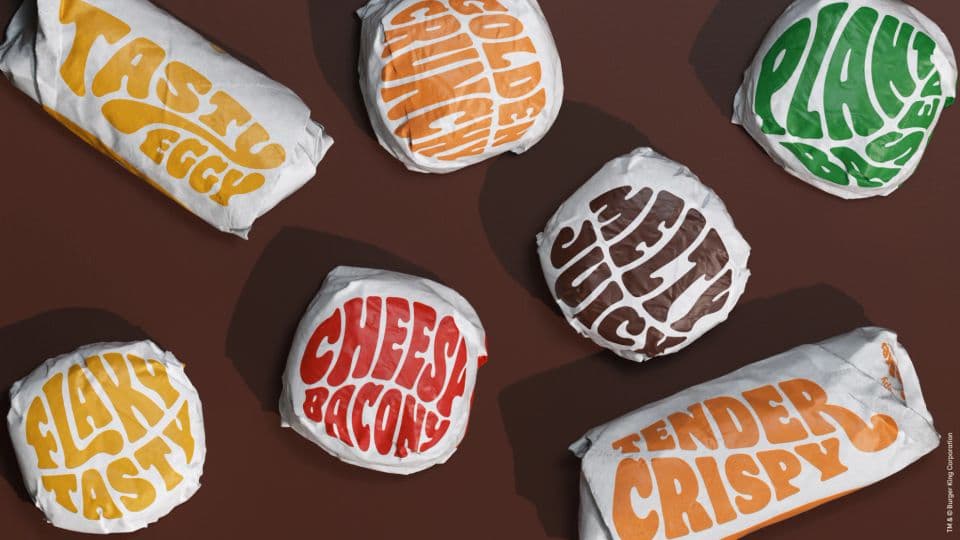 Burger King packaging — JKR’s published identity case study.